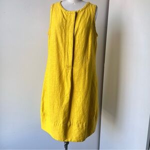 Max Mara sleeveless button down shift Dress